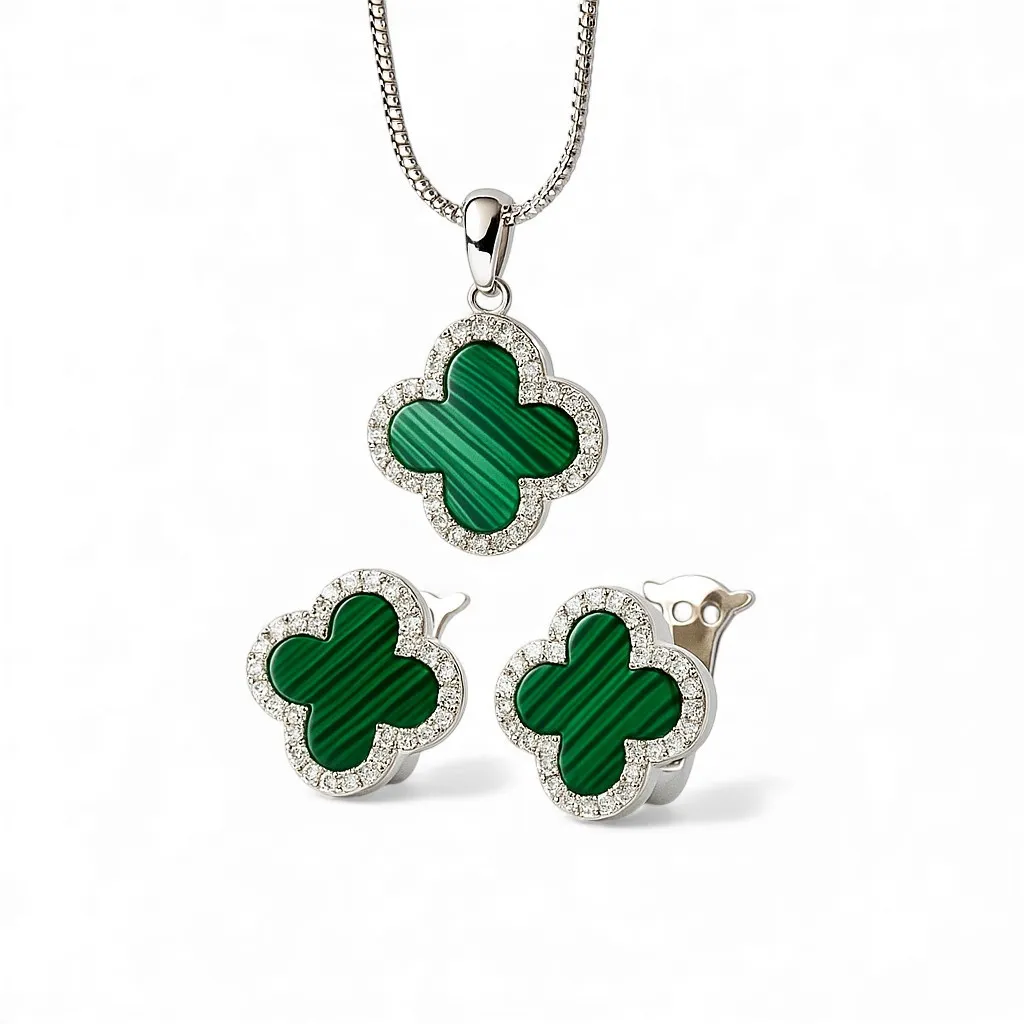 Срібний набір Конюшина