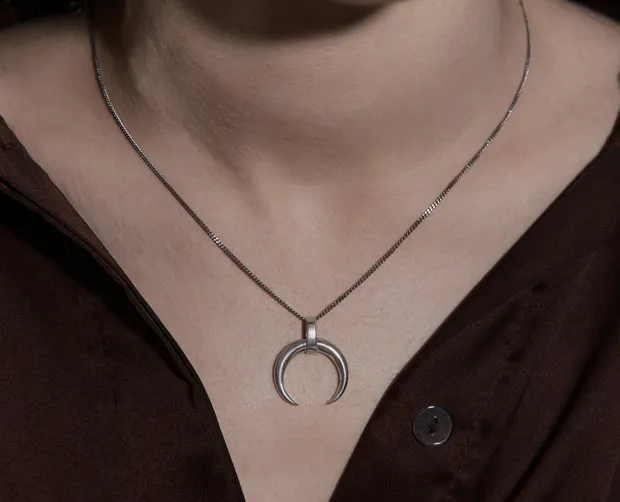 Silver Pendant Moon