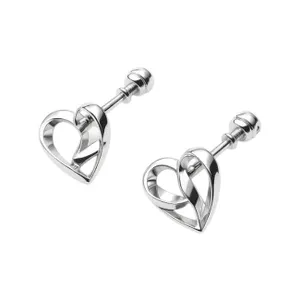 Срібні сережки пусети Атом  