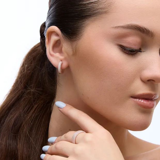 Срібний набір Кришталь