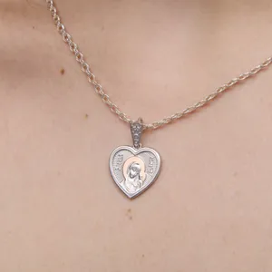 Срібний набір Божа Мати  зображення 4