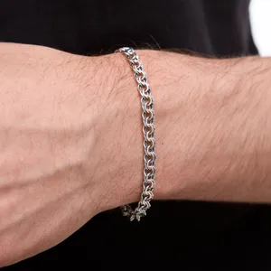 Серебряный браслет Плоский Бисмарк   зображення 4