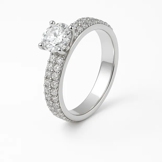 Silver Ring Marriage Proposal¶Wide