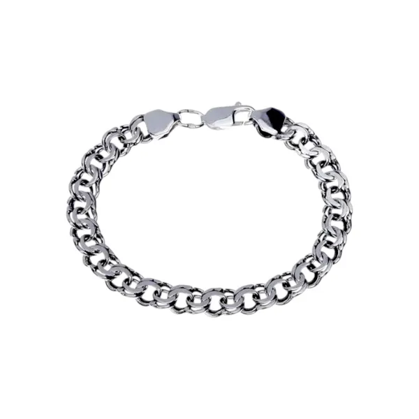 Silver bracelet Flat bismarck