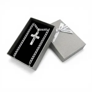 Срібний чоловічий набір Віра та коробка під набір "Happy everyday" 