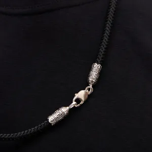 Срібний шнурок шовковий зі вставками Щит  зображення 5