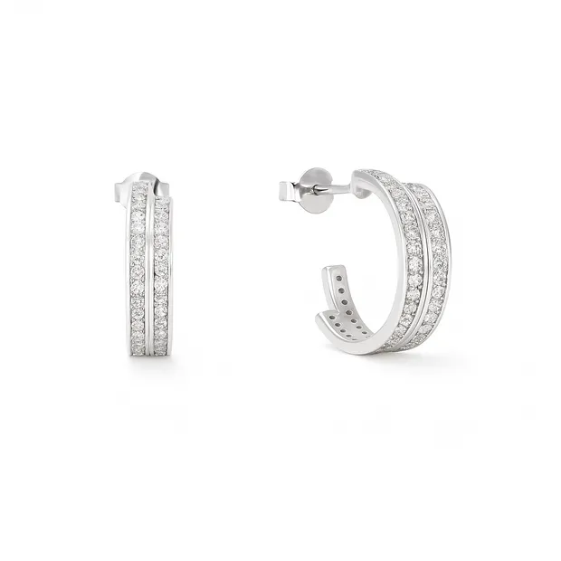 Silver stud earrings Karina