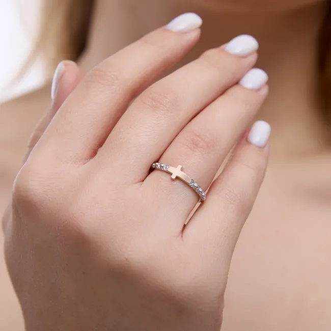 Серебряное кольцо  Вервечка с золотою напайкой  зображення 3