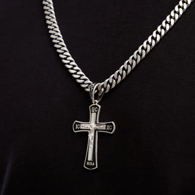 Срібний чоловічий набір Ніка  зображення 3