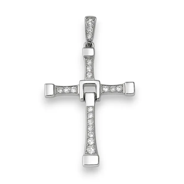 Срібний декоративний хрестик Величність 