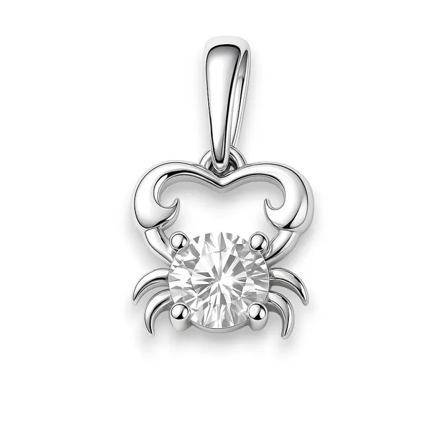 Срібна підвіска Рак 