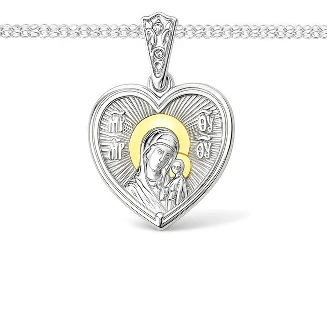 Срібний набір Божа Мати 