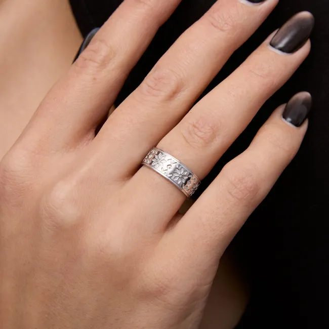 Срібна каблучка Орнамент  зображення 3