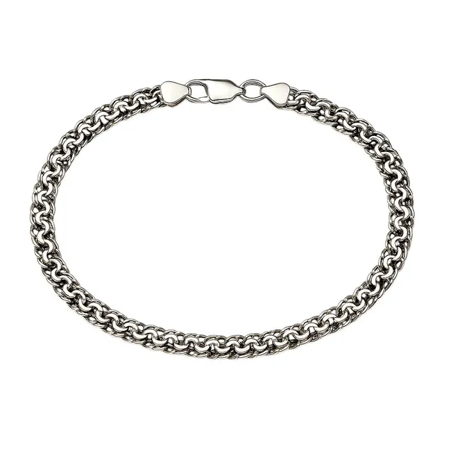 Срібний браслет Грецький Бісмарк