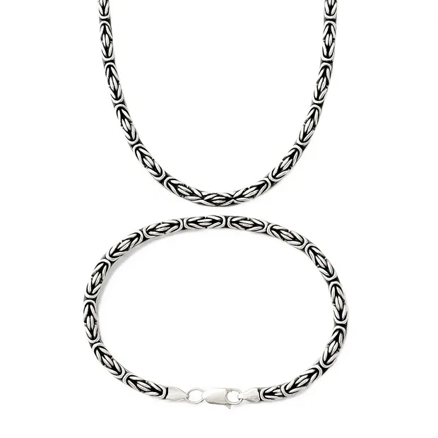 Срібний чоловічий набір Лисячий Хвіст