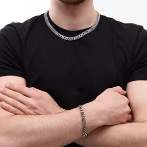 Срібний чоловічий набір Пітон та Сумочка під набір  зображення 2
