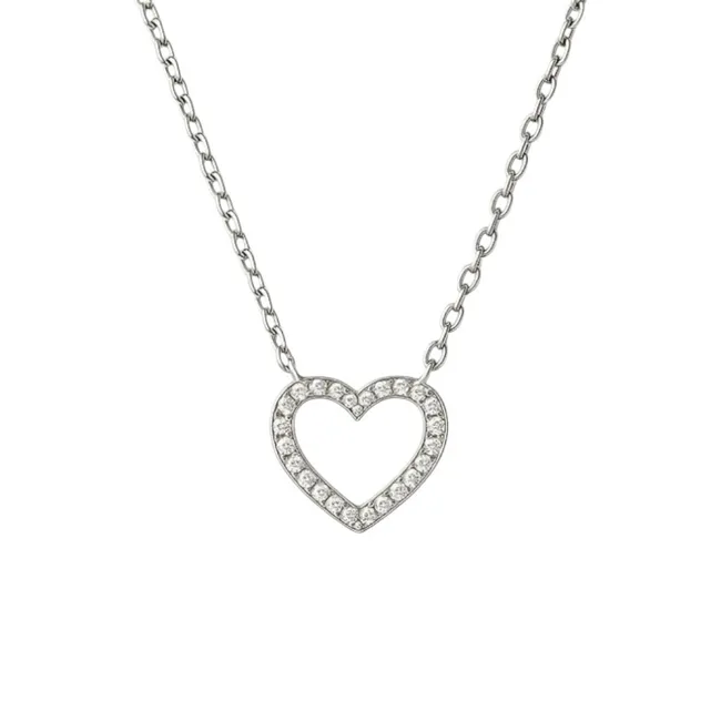 Срібне кольє Сердечко  