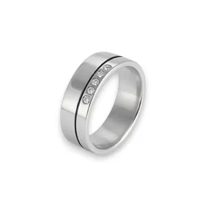 Срібна Каблучка Обручка З Фіанітами  