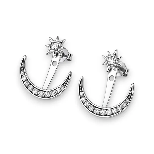 Silver earrings transformers Starlight