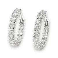 Срібні сережки конго Мавка