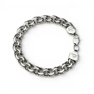 Silver bracelet Flat bismarck 