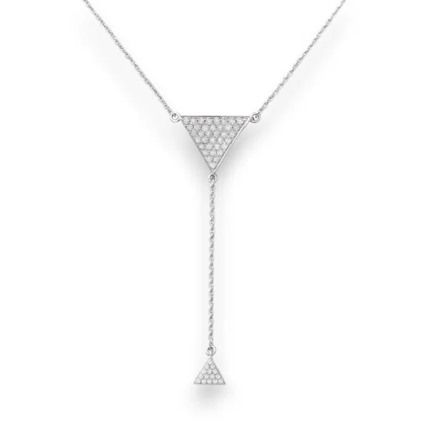 Срібне кольє Трикутник 