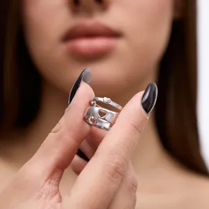 Срібна Каблучка Heart  зображення 5