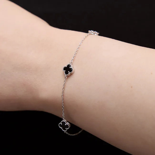 Срібний браслет Конюшина   зображення 4