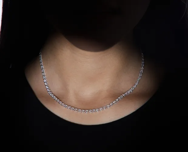 Silver Necklace Arab Bismarck