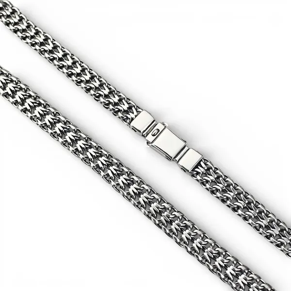 Срібний ланцюжок Тризуб з коробкою