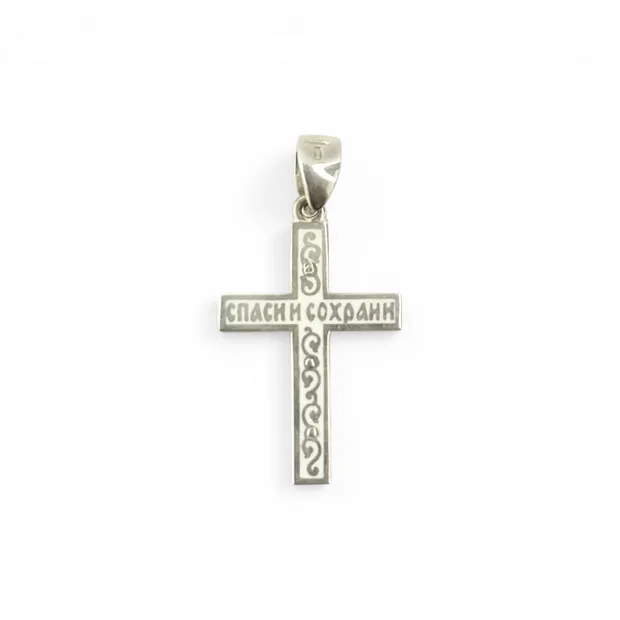 Срібний хрестик Ніжність великий 