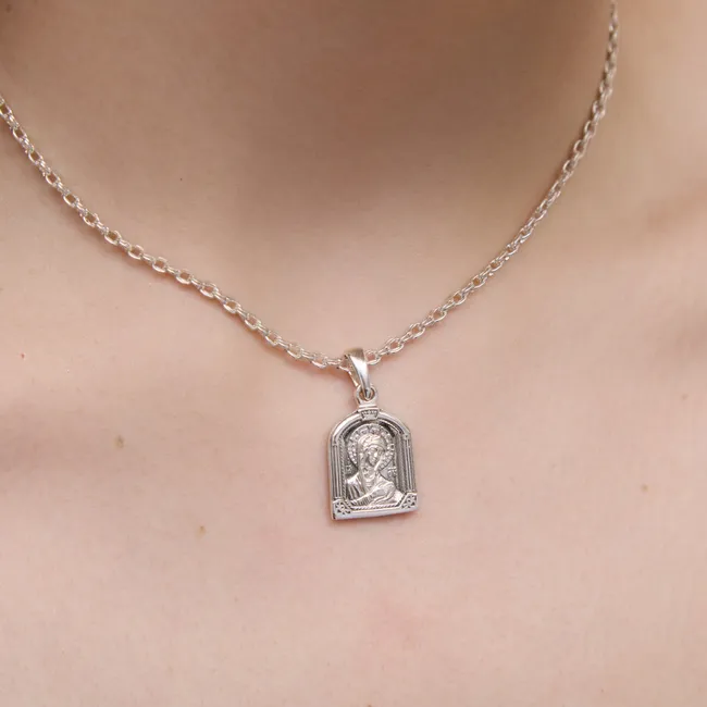 Срібний набір Божа Мати та Струмок 