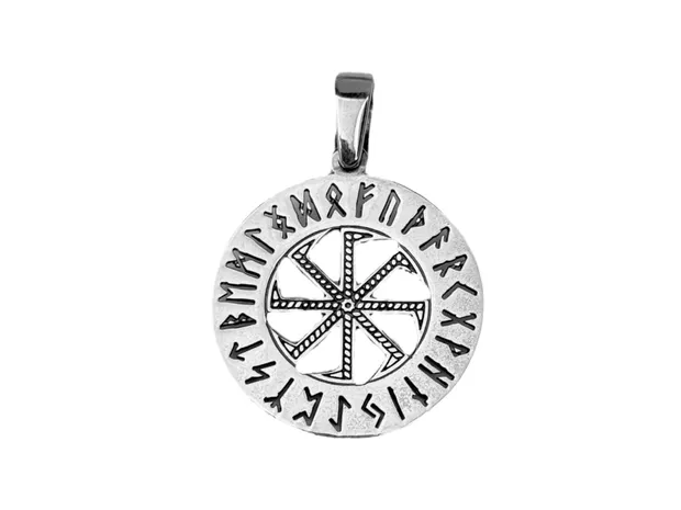 Silver Pendant Wheel of Life