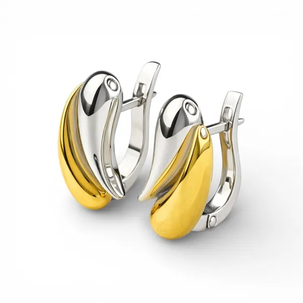 Срібні сережки Два полюси 