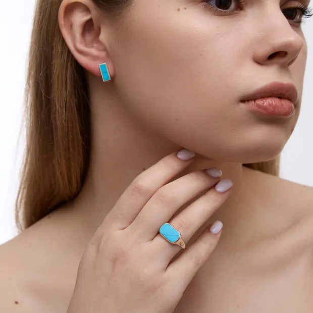 Срібний набір Лагуна