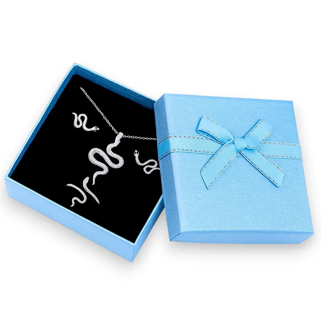 Срібний набір Снейк та подарункове пакування 