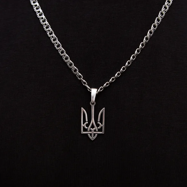 Срібна підвіска Тризуб   зображення 2