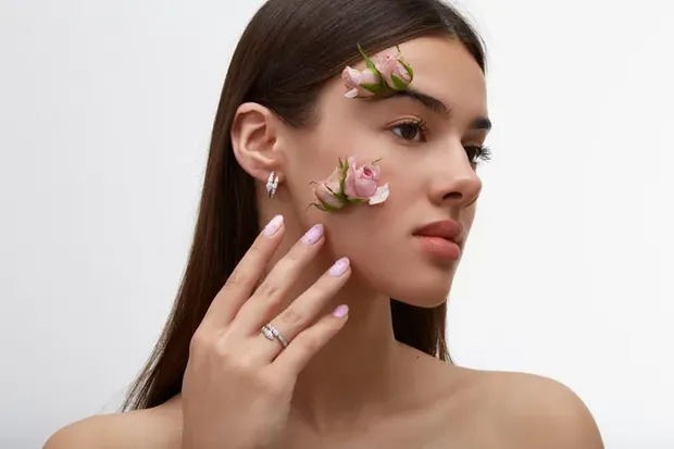 Срібний набір Змія та Футляр під сережки та каблучку