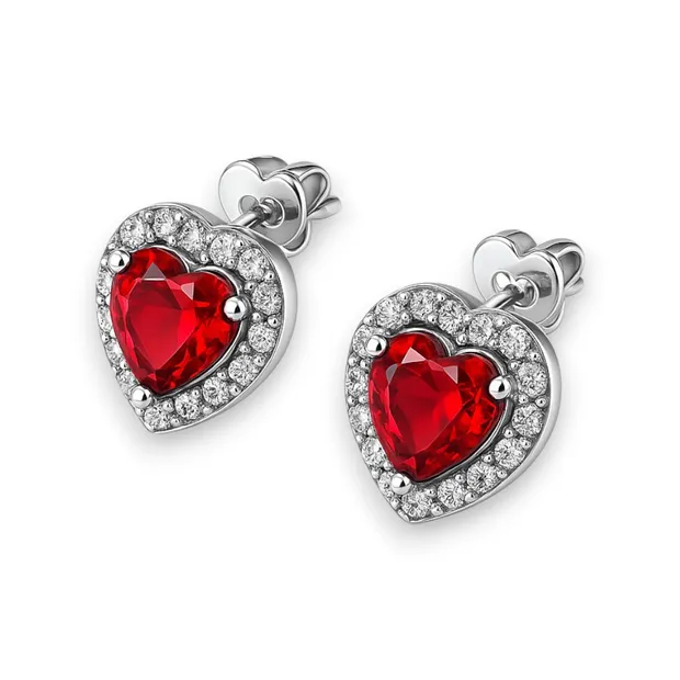 Срібні сережки Марсель Сердечко 