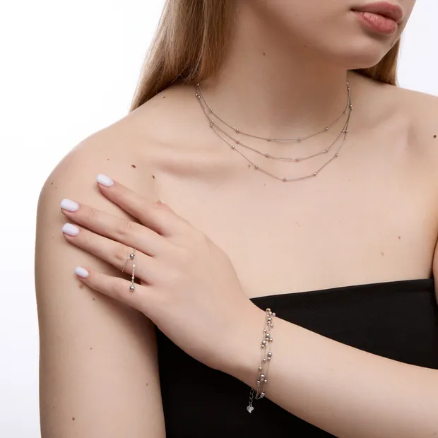 Срібний набір Кулька