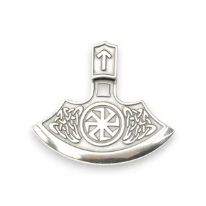 Срібна підвіска Сокира Тора з коловратом 
